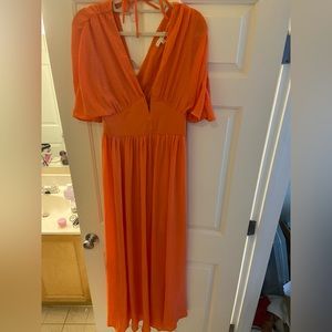 Coral dress. No tags on it but never worn.